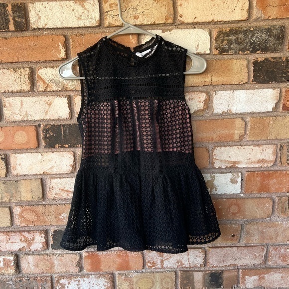 Revolve Elliatt Lace Crochet Peplum Top